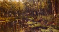Monsted, Peder Mork - A Woodland Pond